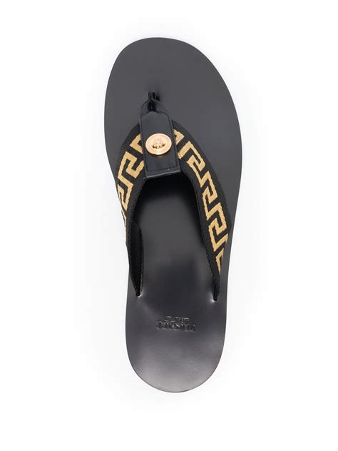 women's versace flip flops